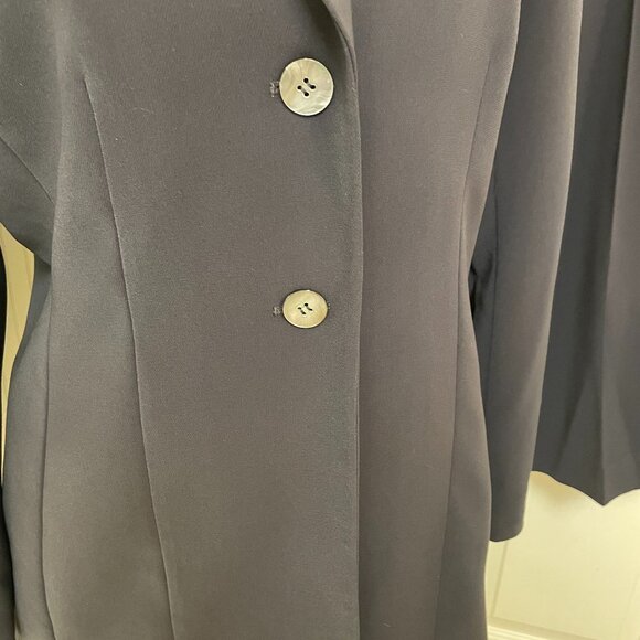 LE SUIT DARK GREY SUIT WITH JACKET AND PANTS SIZE 12 - Picture 3 of 12